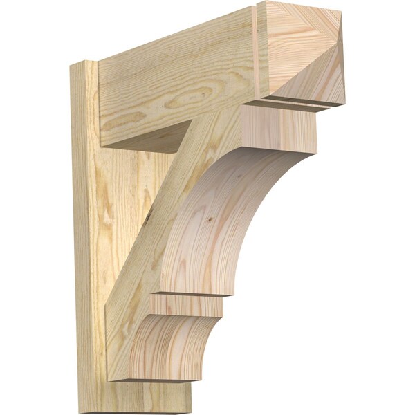 Ekena Millwork Balboa Rough Sawn Arts and Crafts Outlooker, Douglas Fir, 8"W x 24"D x 24"H OUT08X24X24BOA03RDF - main